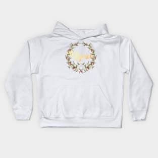 Rejoice Christmas Design Kids Hoodie